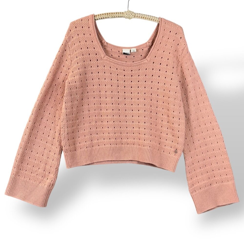 Roxy Pink Crew Neck Sweater